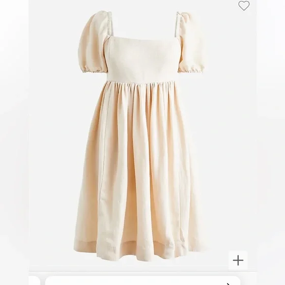 j crew linen mini dress J.Crew Women's Tall mini dress in linen (Size 10)